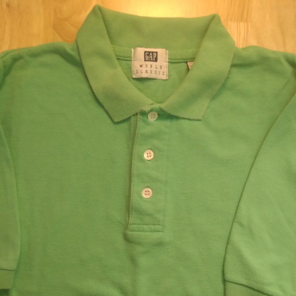Vintage GAP World Classics Polo Shirt Teal